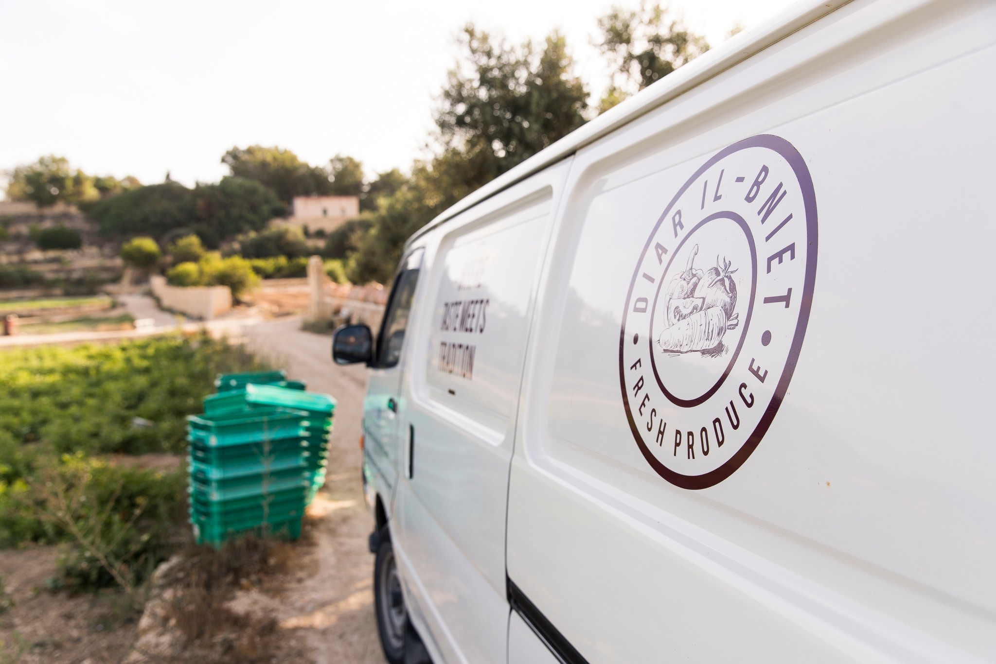 Diar Il-Bniet Fresh Produce - Van in Maltese Fields